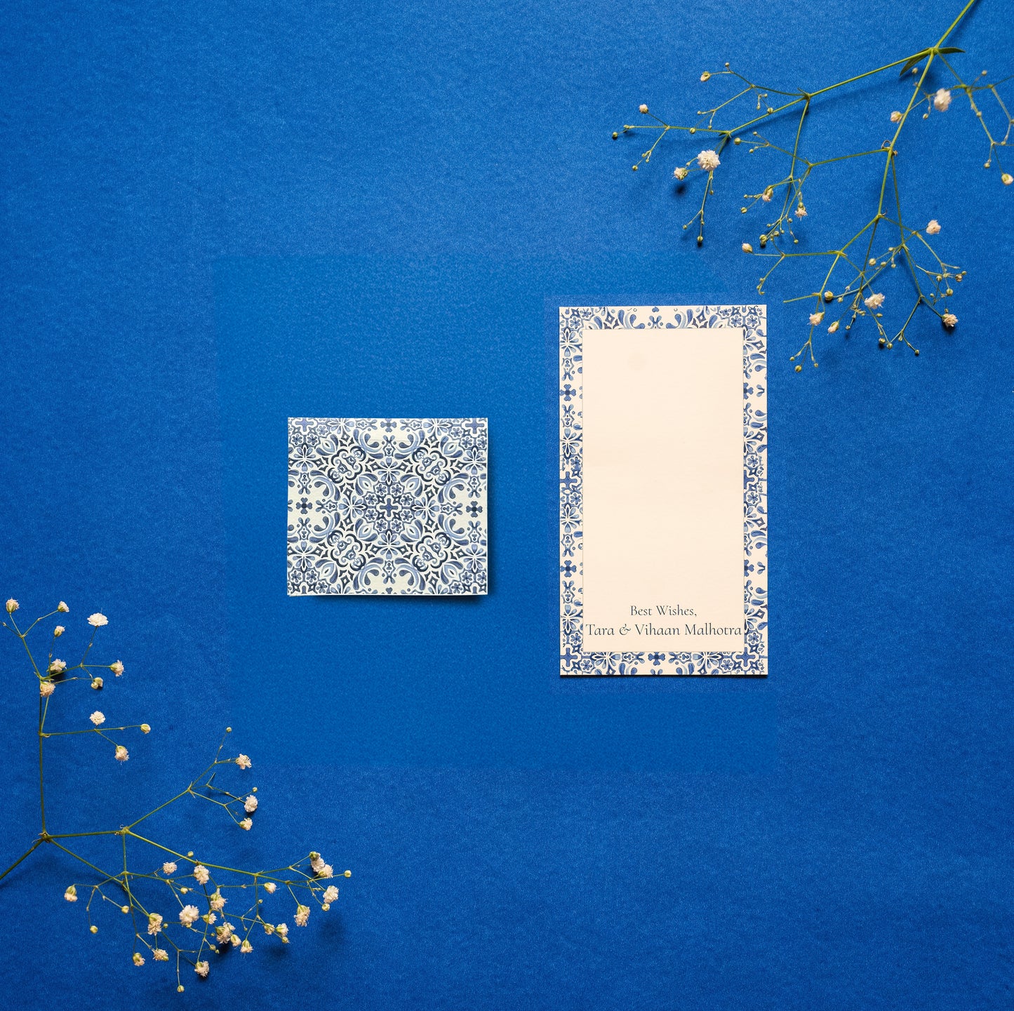 Azure Folded Card
