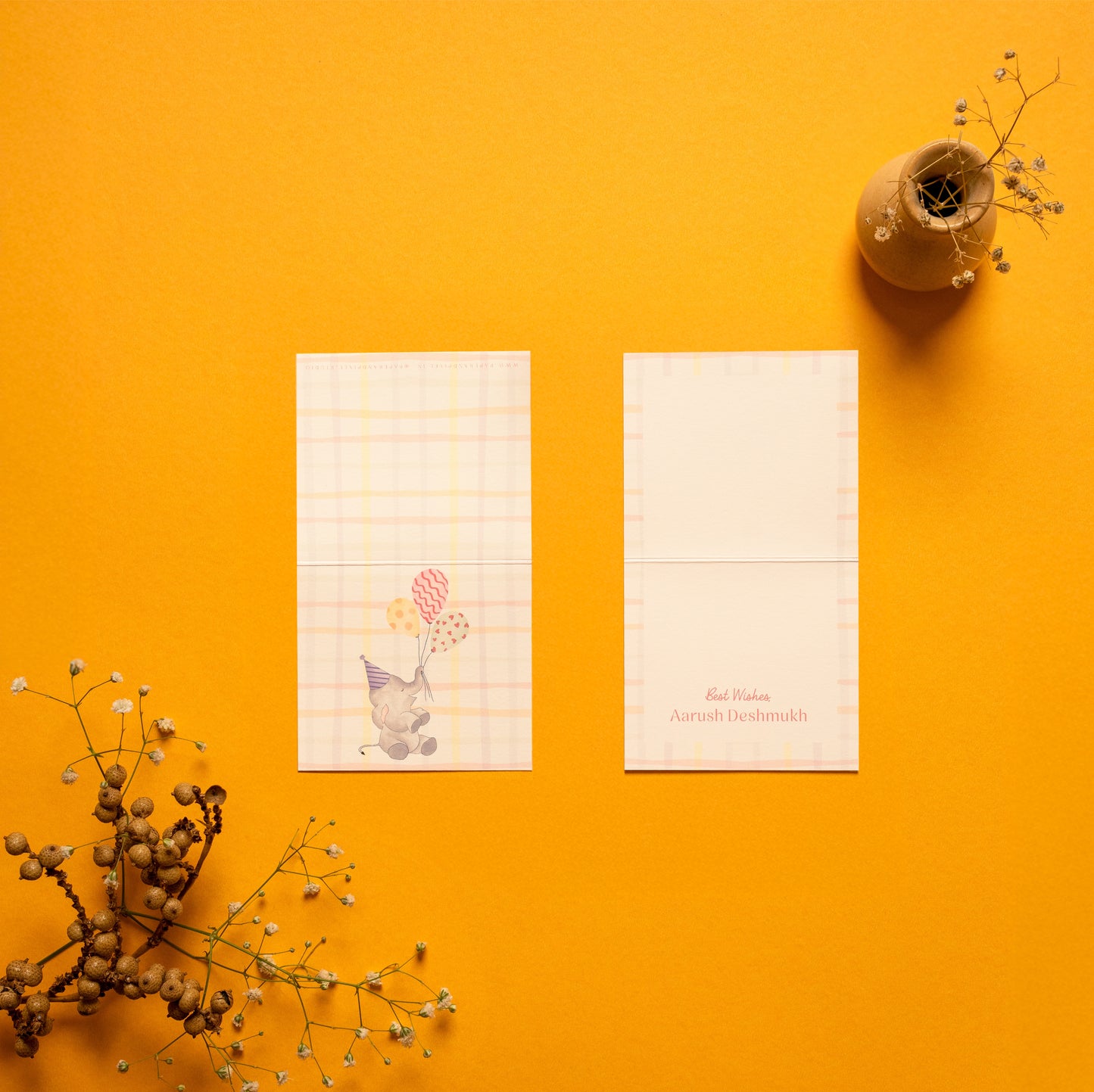 Elphie Folded Card