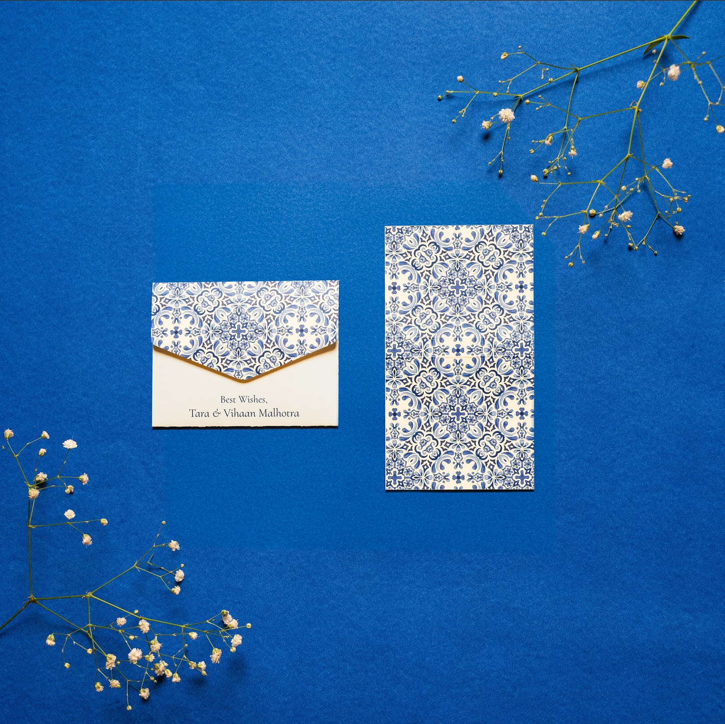 Azure Folded Card