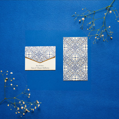 Azure Folded Card