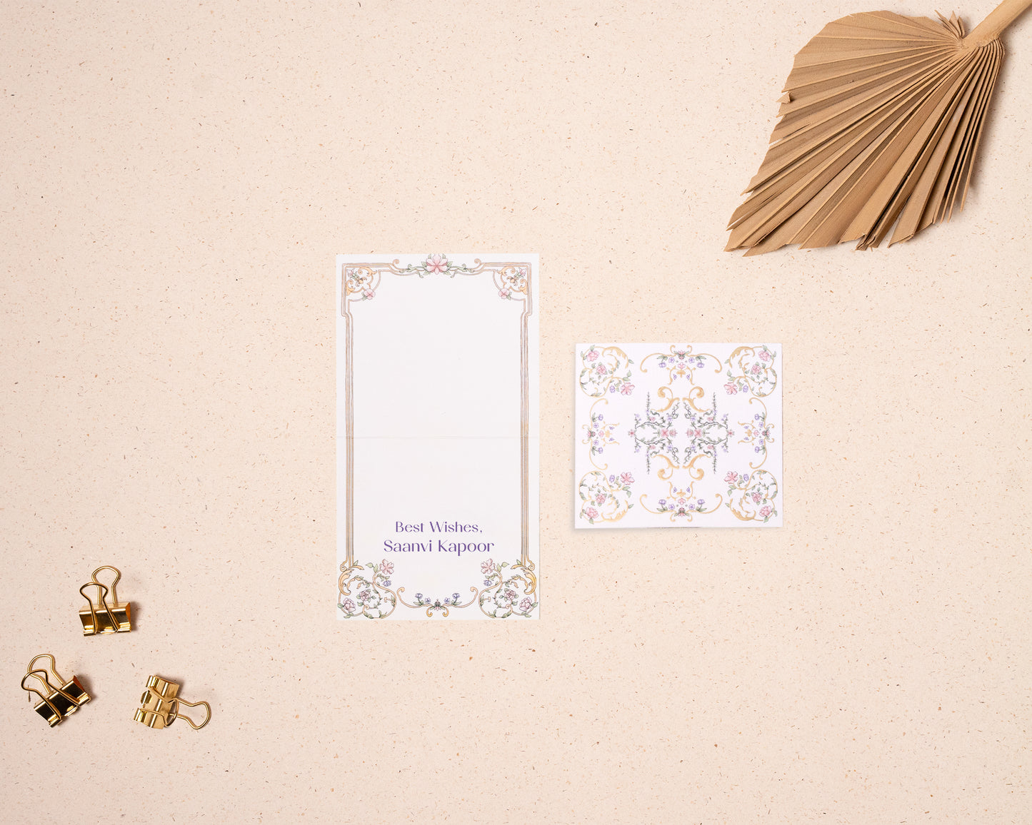 Opaline Folded Card