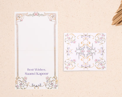 Opaline Folded Card