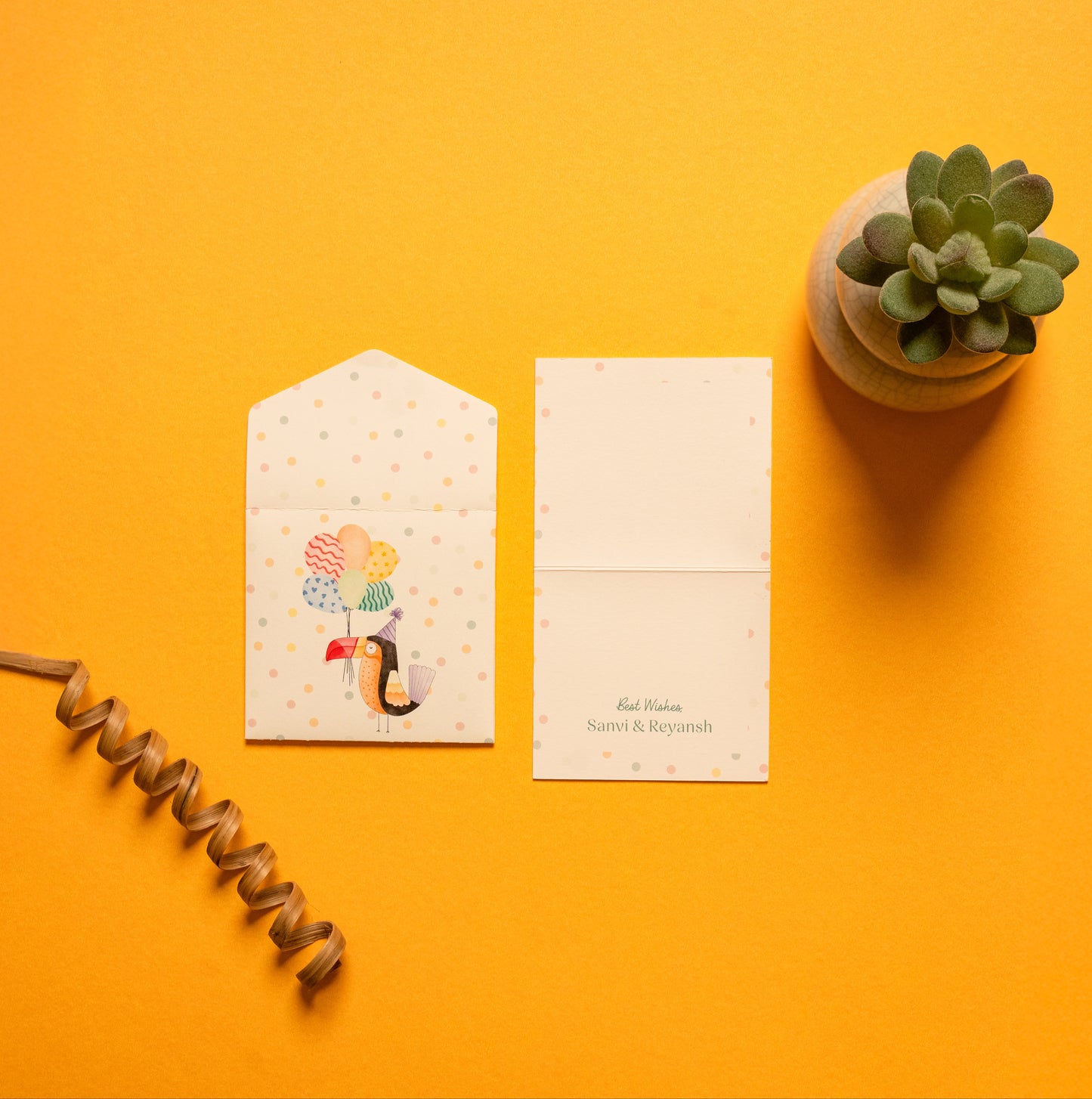 Toco Folded Card & Envelope
