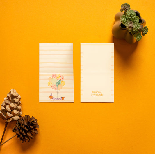 Waggles Folded Card